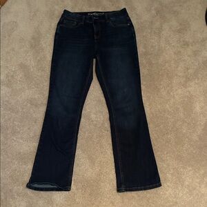 Maurice’s mid rise tall boot cut jeans